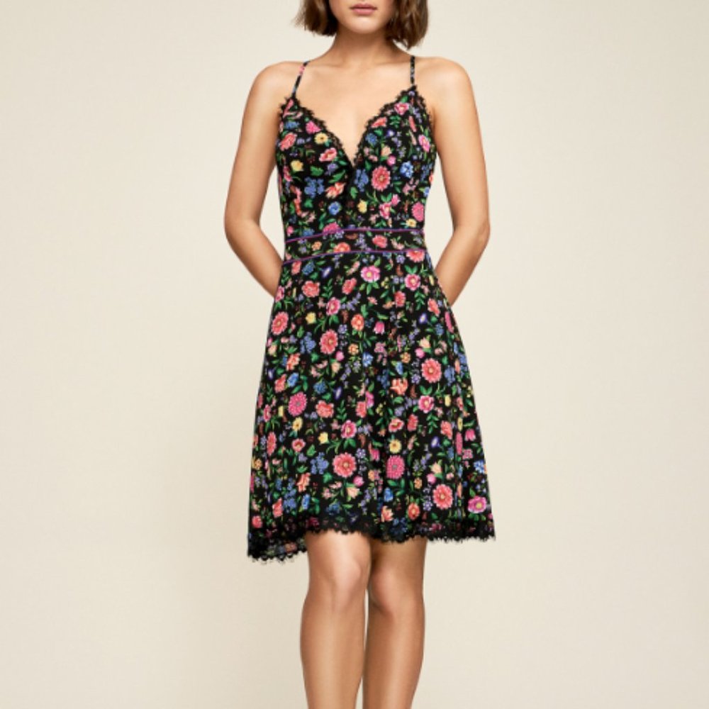 Tadashi Shoji Floral Print Mini Dress